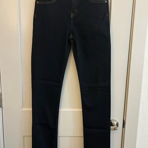 Aviator Best Travel Jeans Women Slim Straight Dark Indigo